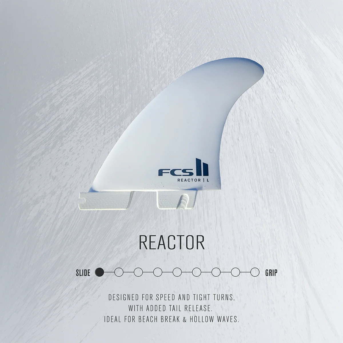 FCS II - Reactor White Edition Tri Fin Set