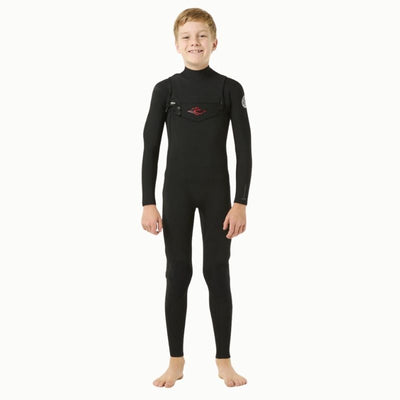 RIP CURL - Kids Dawn Patrol 4/3 Chest Zip Steamer