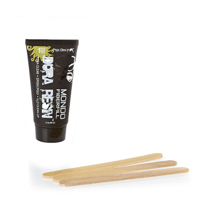 שפורפרת תיקון מהיר Dura Rez של חברת Phix Doctor. ה- Dura Rez הוא נוזל מיוחד המכיל סיבי פיברגלאס לתיקונים מהירים, מתאים גם לגלשני EPOXY וגם לגלשני PU. מתייבש בשמש תוך כחמש דקות. מגיע עם מקלות מריחה ונייר שיוף. מעולה לטיולים לחול...!