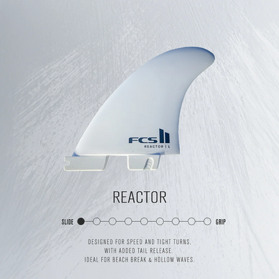 FCS II - Reactor White Edition Tri Fin Set