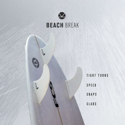 FCS II - Reactor White Edition Tri Fin Set