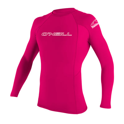 לייקרה שרוול ארוך של חברת Oneill מסדרת Basic. סדרת Basic בנויה מ-6OZ Nylon/Spandex עם 4-Way Stretch היא גמישה מאד ויושבת על הגוף כמו שכבת עור נוספת. הלייקרה מודבקת ותפורה בצורה מאד מינימלית ללא תפרים באזור הבית שחי למניעת שפשפות. עם מקדם הגנה +50 UV הלייקרה מספקת הגנה מעולה מפני השמש מבלי לפגוע ביכולת תנועה וסטייל . מעולה לקיץ הישראלי, טיולים לחול ולהגנה נגד מזודות 