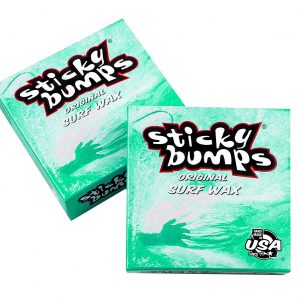 שעווה בסיס של Sticky Bumps. מטרתה ליצור שכבה ראשונה דביקה כדי השעווה החדשה תידבק יותר טוב והאחיזה תהיה מושלמת.