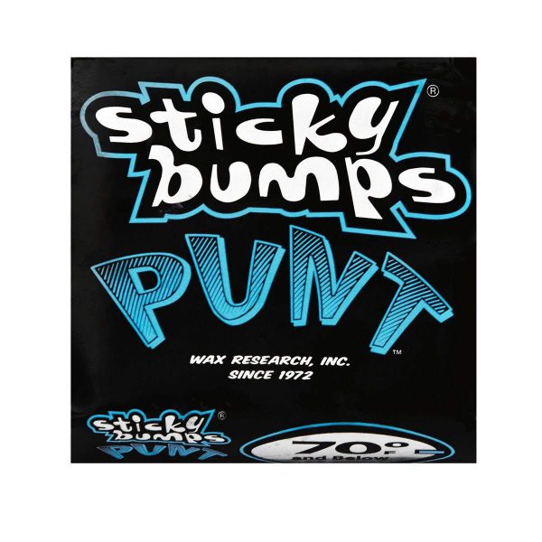 שעוות Sticky Bumps Punt היא שעווה מיוחדת סופר דביקה אשר נותנת אחיזה מירבית על הגלשן. מתאים לטמפ' מתחת ל20 מעלות. 